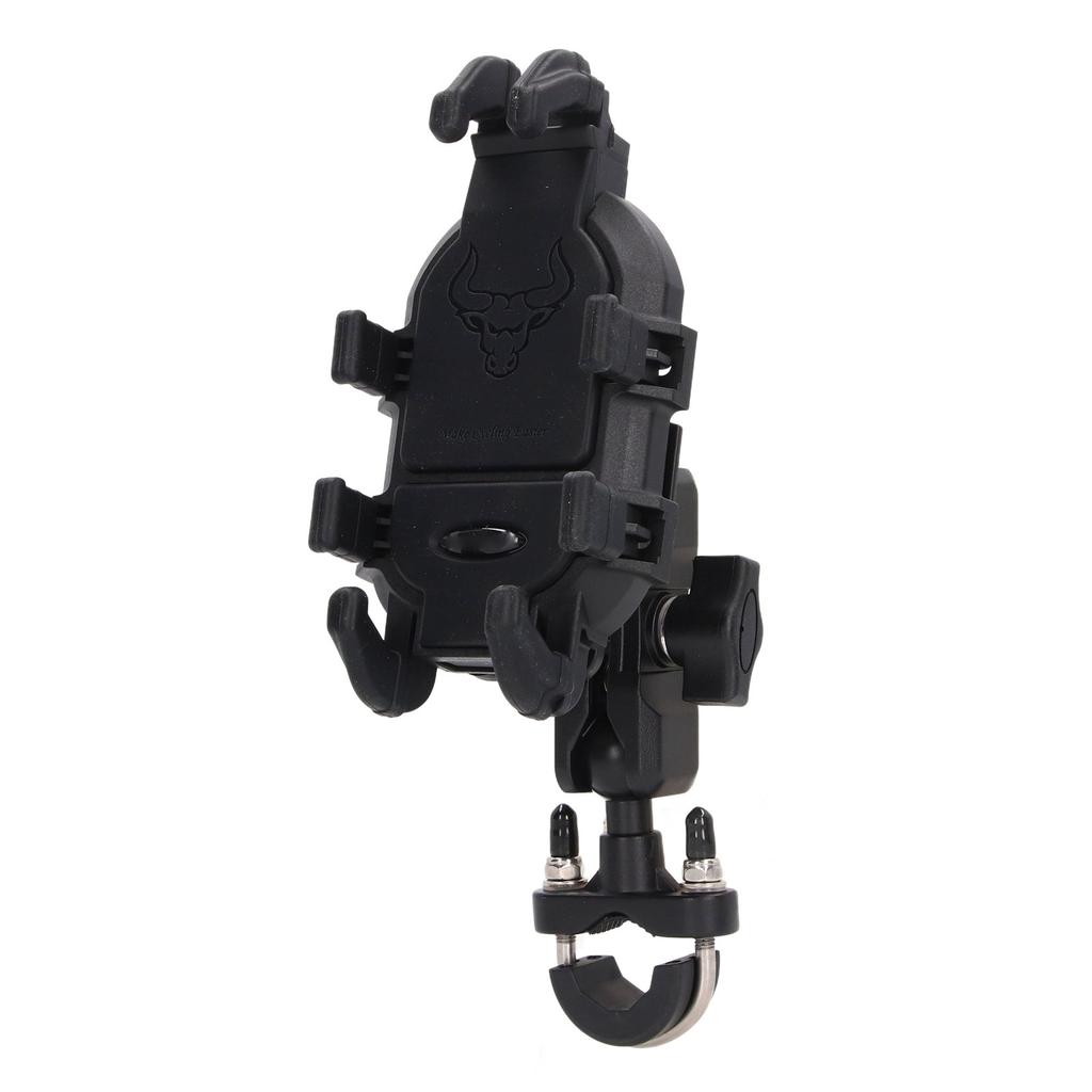 Bike Mobile Phone Holder U Shape Aluminum Alloy Shock Absorption Cycling Accessory for Electric Bike Motorbike Handlebar