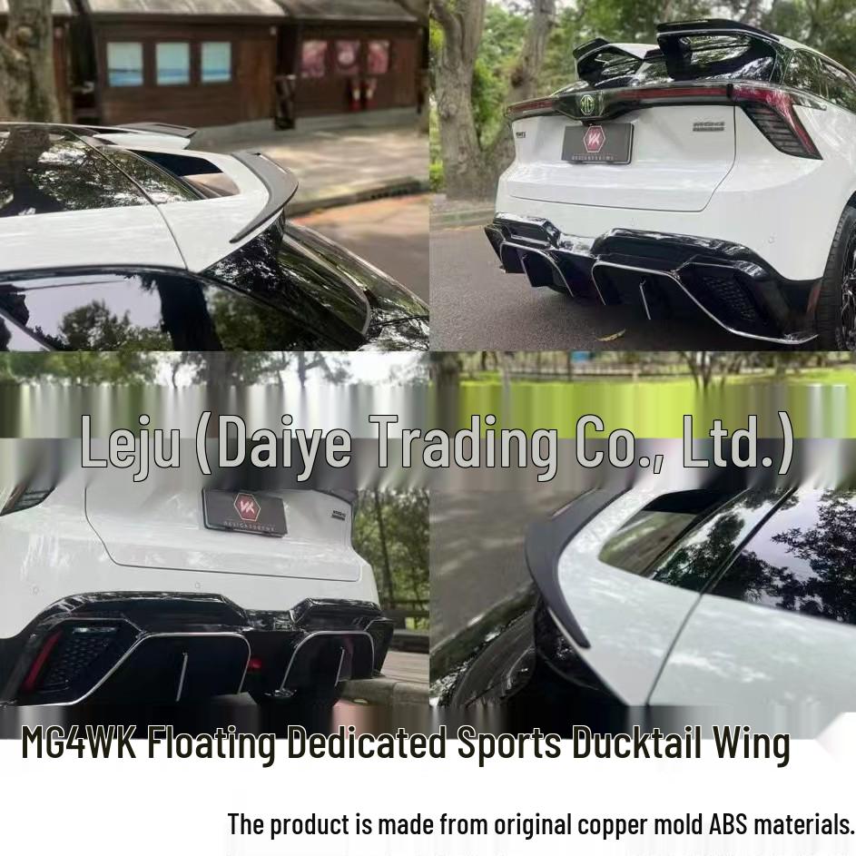 MG-MG4 WK Floating Sport Style Ducktail Spoiler Rear Bumper Corners