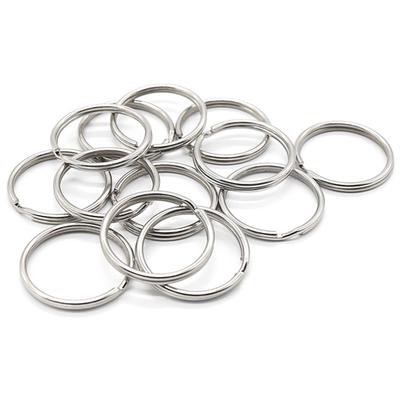 10 Pieces 1.5*25mm Rings Silver Key Rings Metal Loop Hoop 20 Pieces Accessory Key Chain  Accessories