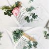 20Pcs Green Color Fake Eucalyptus Plants Decoration Artificial Plants Bouquets  Wedding Decor