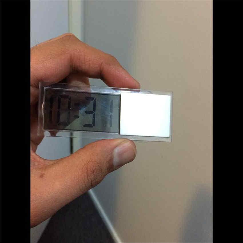 Hållbar digital LCD-skärm för bil Elektronisk klocka/termometer med utsmyckningar för automatiska bilar