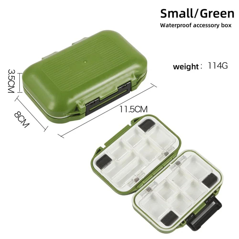 Fishing Tackle Organizer Box Storage Case Bait Plastic Accessories Containers Fishing Tackle Storage for Jigs Lures Beads Hooks
