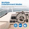 Marine Stereo Boat Radio FM AM Digital Media Audio IP66 Waterproof MP3 Player for Yacht Gauge ATV UTV Cart 4*50W Wireless BT5.0