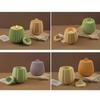 Striped Jar Candle Holder Resin Molds Tray Silicone Molds Resin Epoxy Ornaments Casting Mold for DIY Candlestick Jewelry