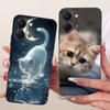 For Tecno Spark Go 3 5G Case Cute Cat Painted Capa for Tecno Spark GO3 KN3 Pop 20 Soft Silicone Bumber Shell for Sparkgo 3 Funda