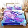 Cool Cytus II Bedding Set Includes Duvet Cover + 2 Pillowcases Neon Stylish Rhythm Game Aroma Neko Character Bedroom Decor For G