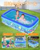 Inflatable Pool for Home Use, Kids, Double Leak-Proof, 3 Air Chambers, Heat Relief, Cushioned Bottom, IndoorRooftopBalconyGardenOutdoor Use, Family