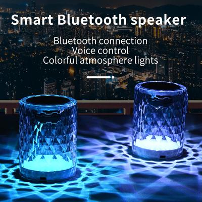 AI Smart Bluetooth-Lautsprecher, bunte Atmosphärenlichter, TWS, bunter Mini-Audio-Sprachdialog, intelligente Steuerung