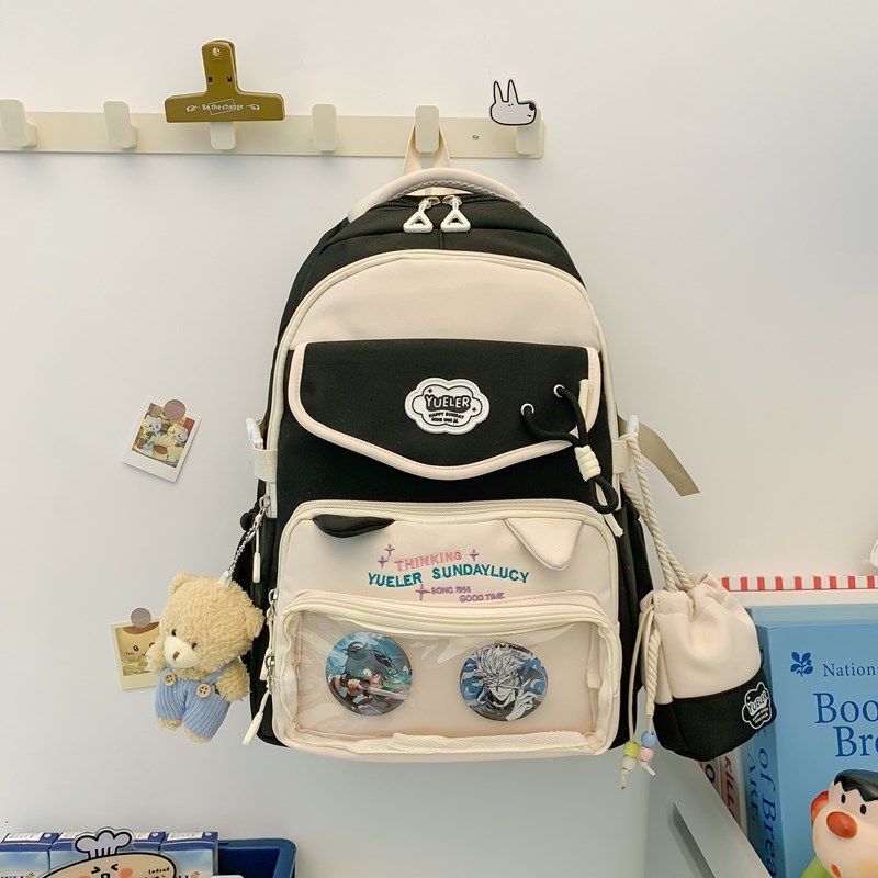 Cute School Schoolbag for Primary School Students Female Junior High School Girls High School Student Backpack Lightweight Cartoon Backpack Backpack