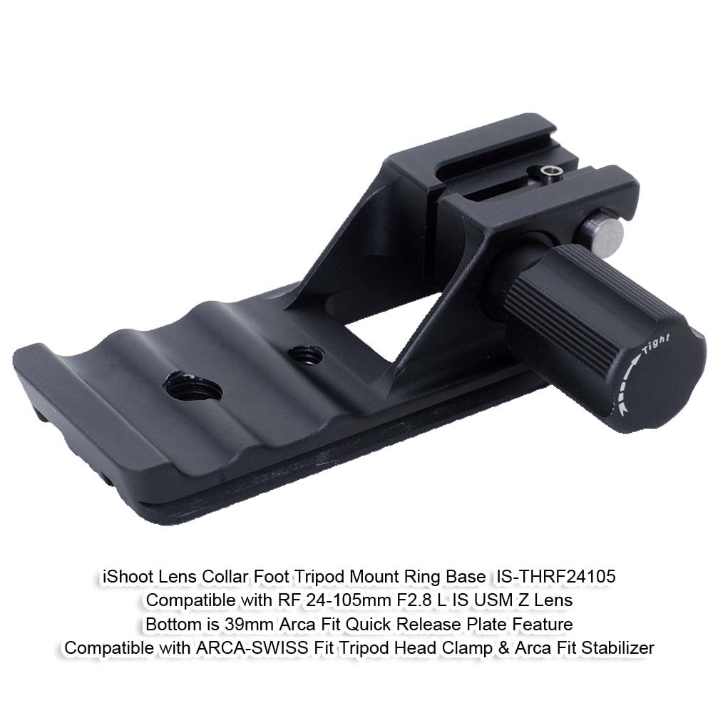 iShoot Camera Ring Tripod Lens Support Collar Compatible with Canon RF L IS USM Z Tripod Mount Ring Lens Bracket Collar Tripod Socket Compatible with