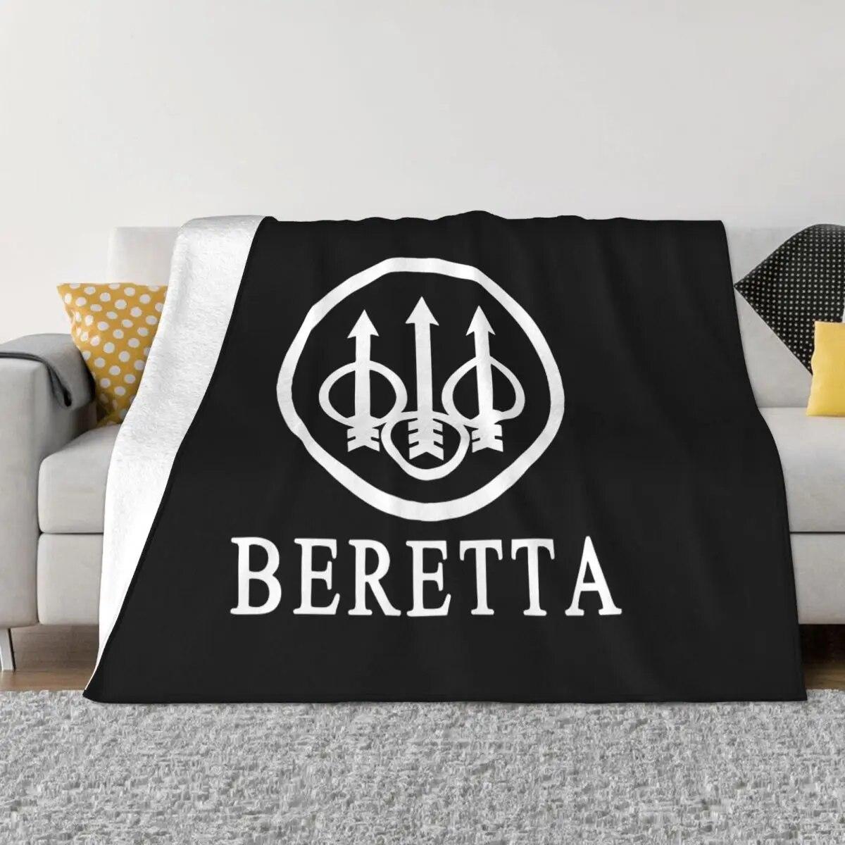 

Firearms Armory Company Beretta Blanket Fleece All Season Gun Lover Super Soft Throw Blanket for Bedding Office Bedspread