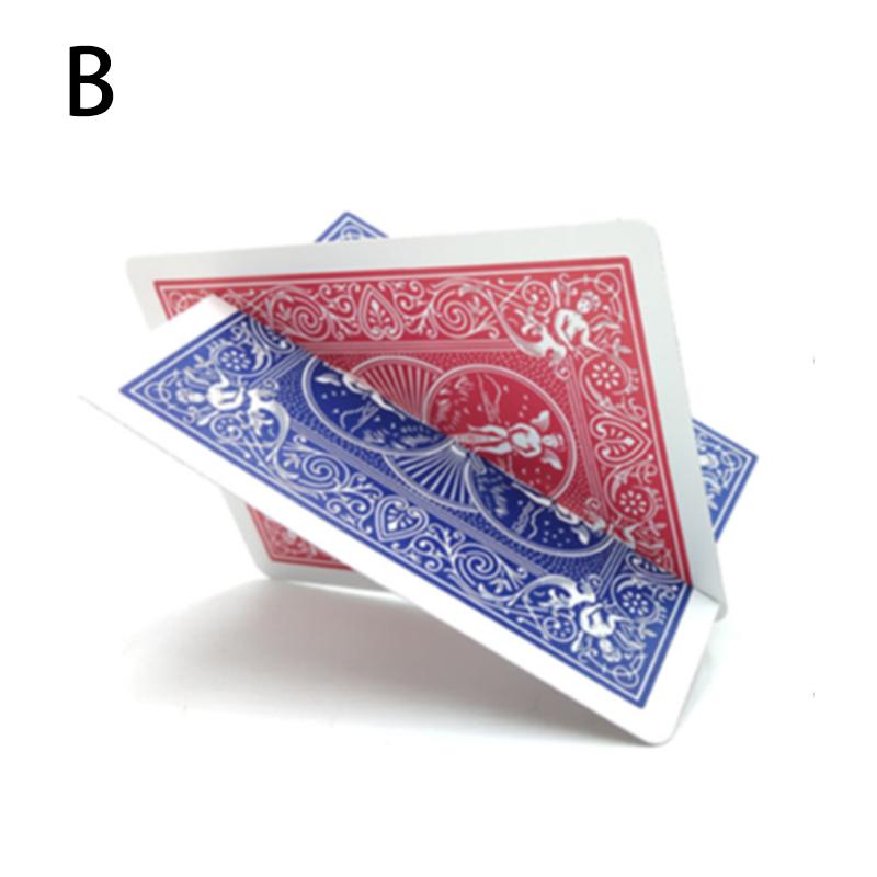 Cut & Restored Card Card Thru Card Magic Tricks Cross Hallucination Intersection Gimmick Card Magic Props Illusions Street Magic
