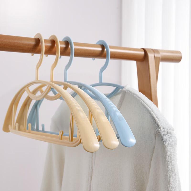 Meiliya Plastic Round Shoulder Non-Slip Hangers