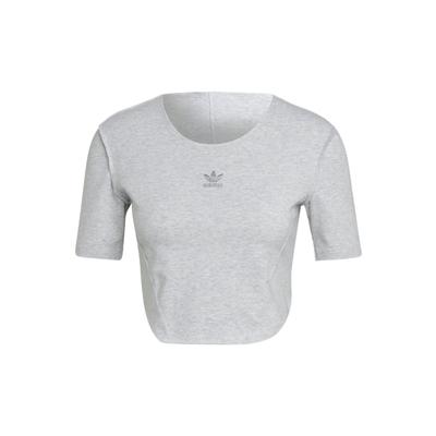 Originals Trefoil Logo Print Kurzarm T-Shirt Damen Oberteile Weiß HL9130