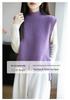 Women's 100% Pure Wool Sleeveless Knit Vest Shawl - Warm Autumn/Winter Layering Pullover with Half-High Collar