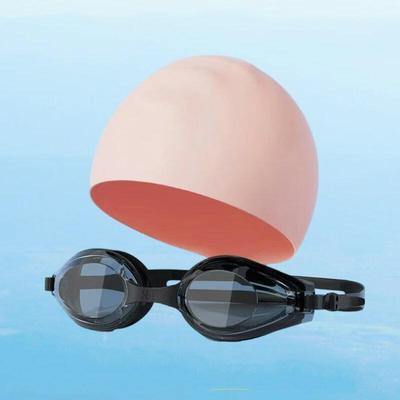 PULIAN Electroplated Swimming Goggles and Cap Set