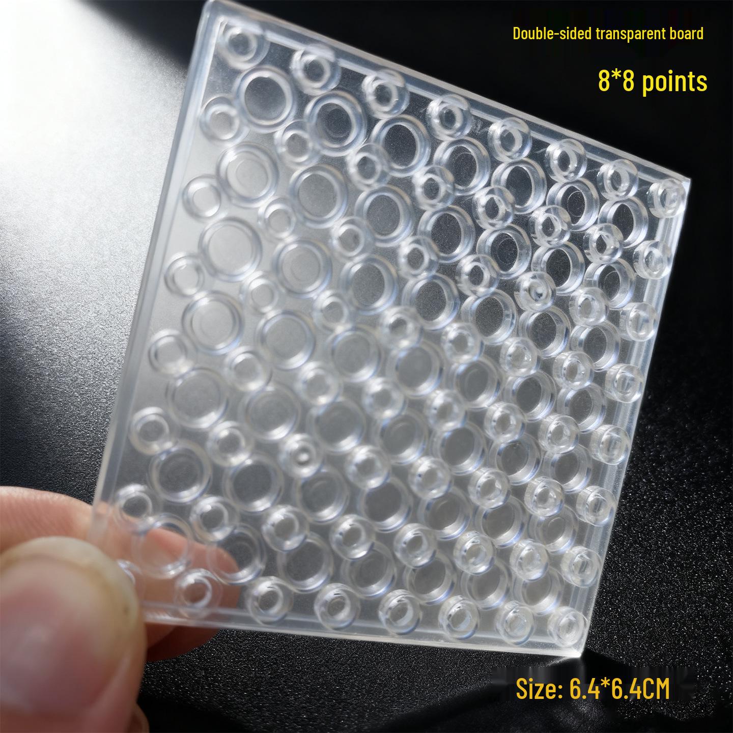 Transparent Baseplate MOC Accessory: Small Particle Building Blocks for Kids, Compatible with Lego.