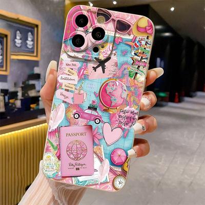 Reiseflugzeug-Aufdruck Mattes Handyhülle für Samsung Galaxy S25 S24 S23 Ultra S22 Plus S21 FE A56 A55 A54 A53 A36 A35 A16 A26 Cover
