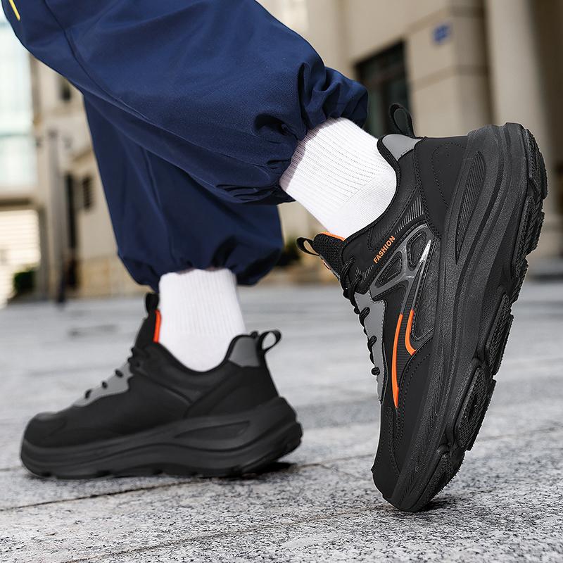 Autumn and Winter New Men's Shoes 2025 Breathable Super Soft Leather Sports Casual Shoes Trendy Thin Sports Shoes
