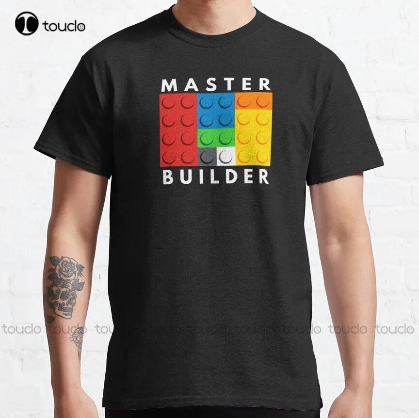 Master Builder Building Brick Classic Tshirt Hikingshirt Custom Aldult Teen Unisex Digital Printing Xs5xl All Seasons Cotton