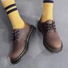 Low-top Martin shoes men's leather size round head men's and women's couple casual tooling shoes