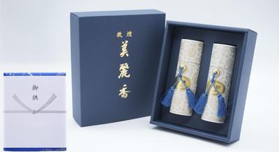 Incense with Two Types of A Light Smoke Type with Little Smoke Scent Wrapped with a New Tray with Noshi with a Incense Sticks for Gifts Domestic