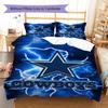 Dallas Cowboys Pattern Bedding Set Quilt Cover Pillowcase Home Decor Gift (1 * duvet cover + 2 * pillowcase, without core)