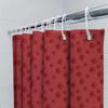 Floral Shower Curtain Red Roses Pattern Waterproof Bathroom Decor Vintage Farmhouse Rustic Home Textile Washable Liner