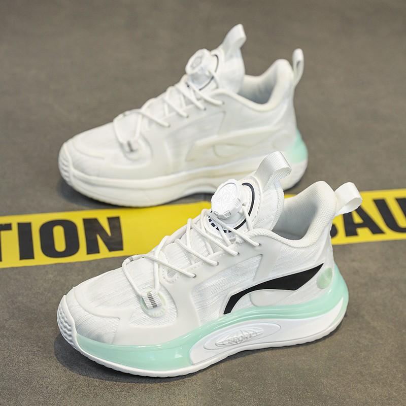Children's sports shoes luminous casual trendy shoes breathable mesh basketball shoes student teenager rotating buckle running shoes