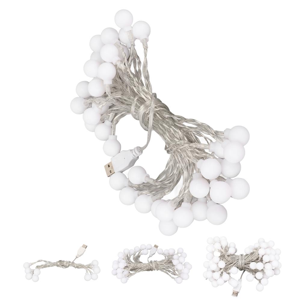 Ball String Light Waterproof USB Powered Colorful Decorative LED Lamp String for Christmas Party Bed