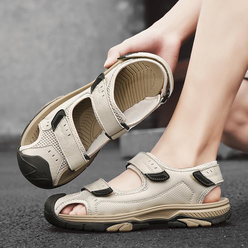 Summer new men's sandals fashion Velcro non-slip shoes outdoor breathable foreign trade river walking shoes men