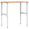 Vidaxl Workbench, 100X60X(71.5-98) Cm, Rectangular, Beech Wood