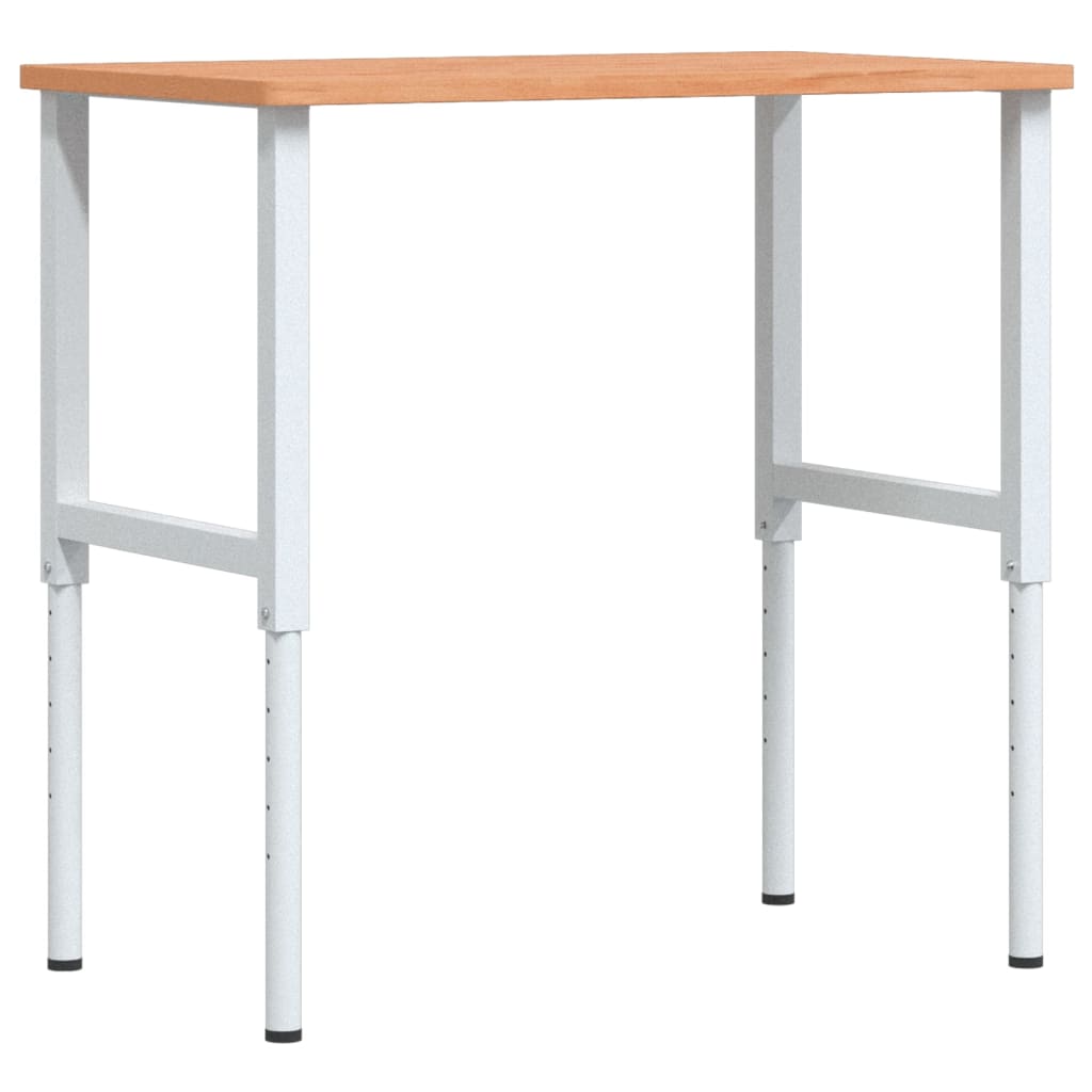 Vidaxl Workbench, 100X60X(71.5-98) Cm, Rectangular, Beech Wood