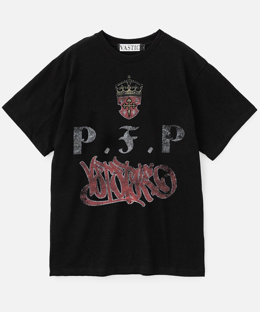VASTIC Crown Emblem T-Shirt_Black