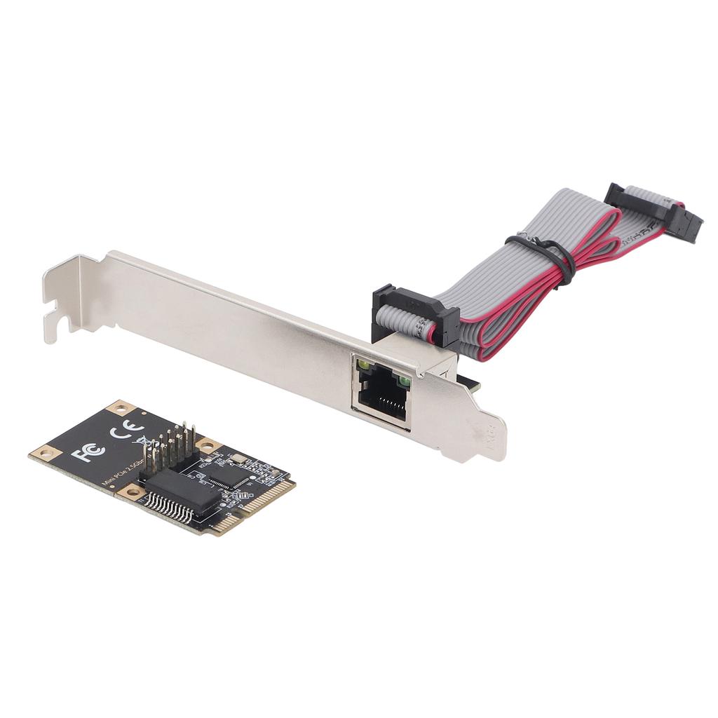 Mini PCIe Network Card Single Port 2.5G Gigabit Ethernet RJ45 Network Adapter Card for Desktop PC