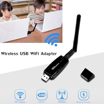 Kavas New 5DBI USB Wireless WiFi Adapter Dongle Network LAN Card receiver mini 802.11N mobile laptop