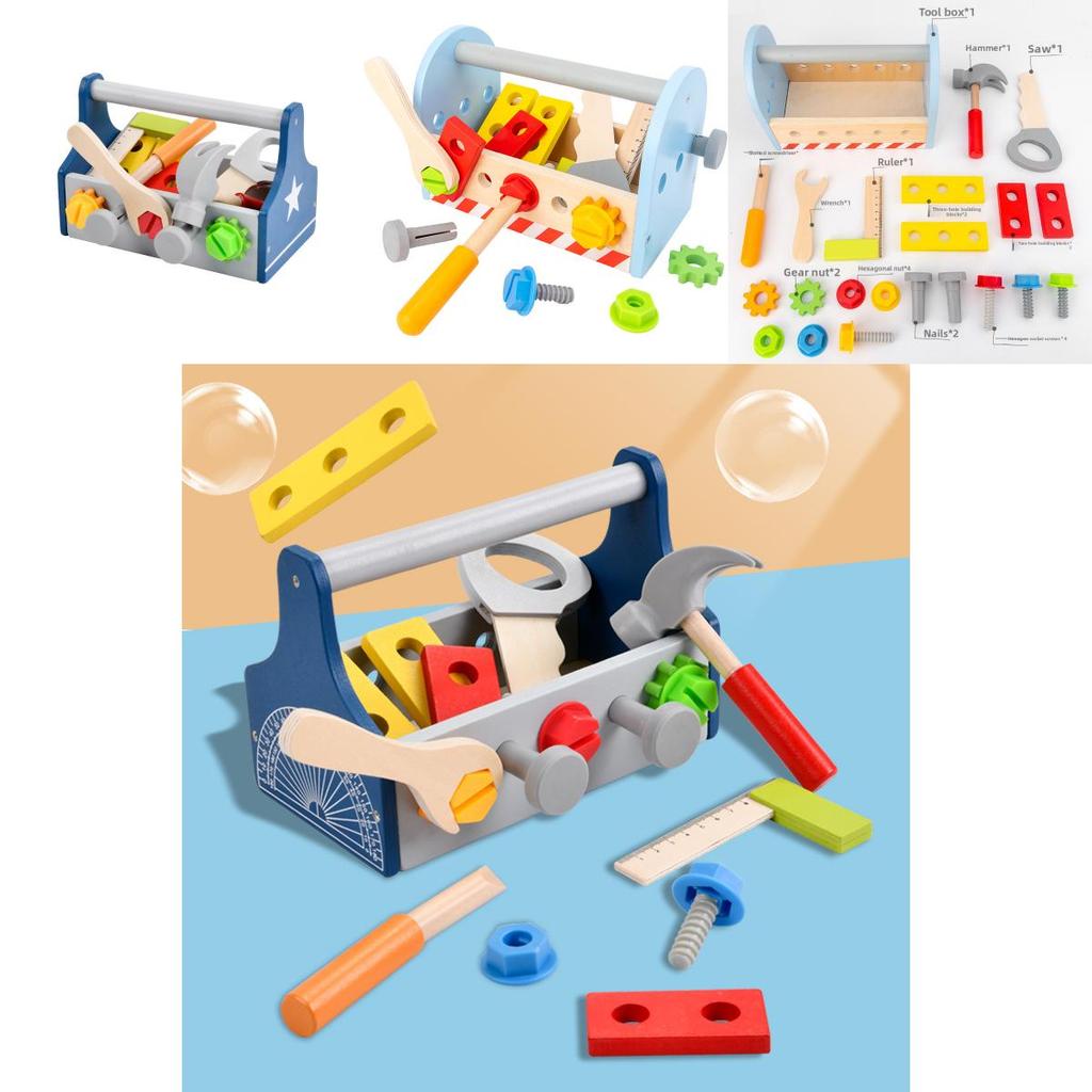 Wooden Kids Tool Set With Classic Design For Imaginative Play And Learning
