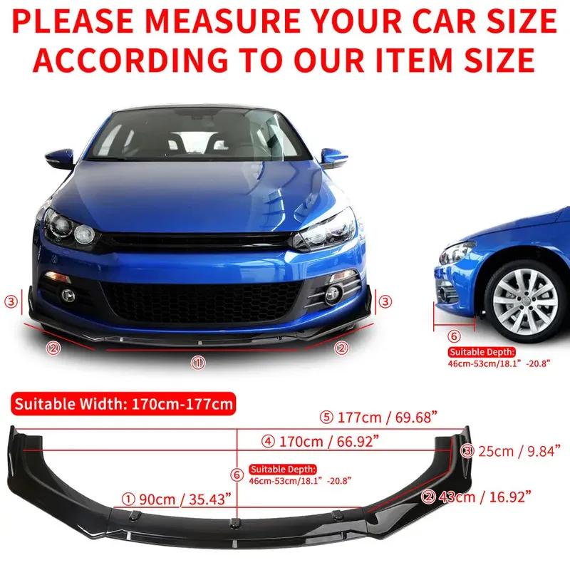 Per Lexus IS250 IS350 IS300 Spoiler Labbra Sdoppiatore Paraurti Anteriore Kit Carrozzeria Tuning Protezione Copertura Accessori Nero Lucido