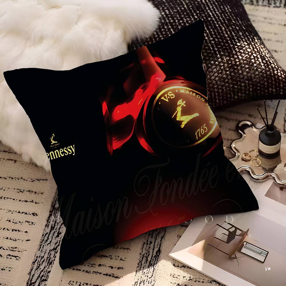 H-Hennessy Brandy Cushion Cover Pillowcase Upholstery Sofa Throw Pillow Home Decor Pillowcas
