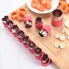 Stainless Steel Cookie Cutter Set for Fruits Vegetables And Pastries, Biscuit Cake Press with Safe Protective Handle, Kitchen Tool