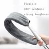 Neuer ausziehbarer Eckgriff von 110 cm - 158 cm Mikrofaser für Sofa Boden Mikrofaser Staubwischerbürste mit ausziehbarem flexiblem Griff