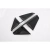 For Toyota VELOZ   2024 2025 Carbon Fiber Style Gear Rear Reflector Fog Light Lamp Cover Trim Bezel Frame Styling