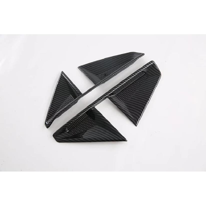 For Toyota VELOZ   2024 2025 Carbon Fiber Style Gear Rear Reflector Fog Light Lamp Cover Trim Bezel Frame Styling