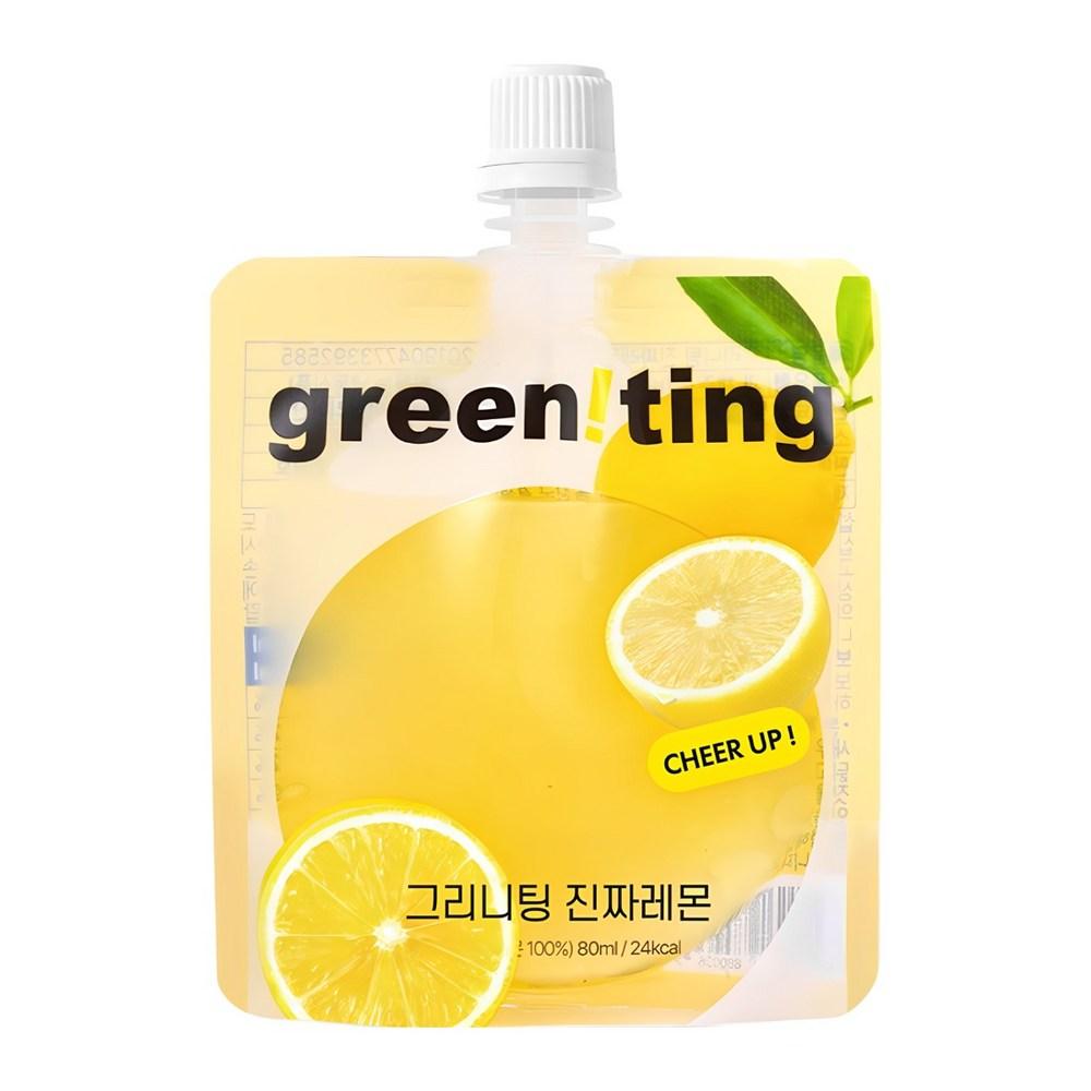 Greeniting Real Lemon Unheated 100% Lemon Juice 10 pcs 80ml Ingredients: may be subject to change at the manufacturer’s | 10 pcs 80ml