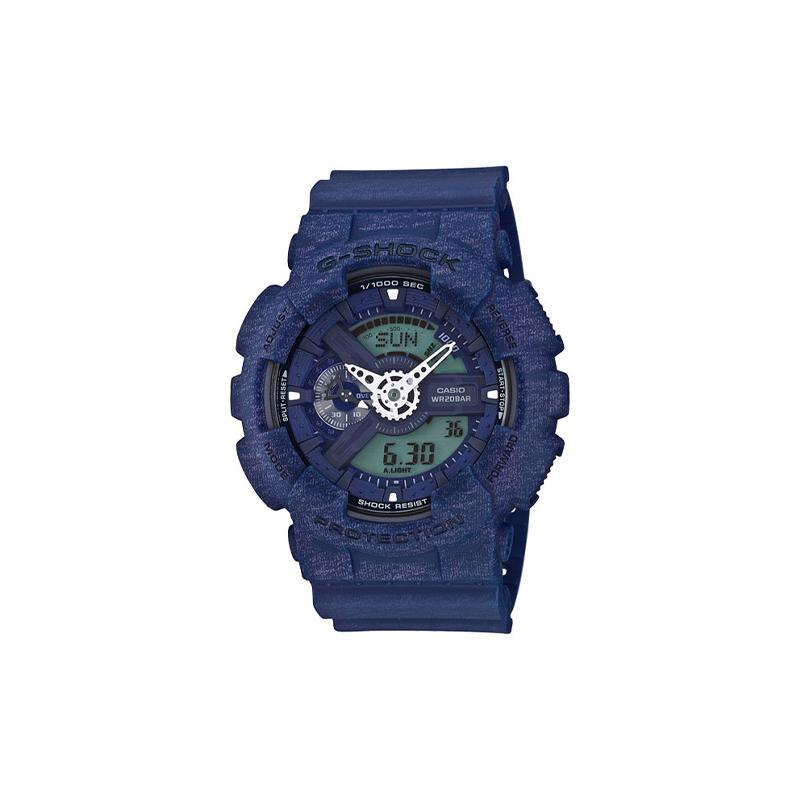 

Casio G-SHOCK theme series classic trendy fashion waterproof and shockproof movement quartz movement resin strap Japanese and Korean watch GA-110HT-2A синій
