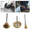 Brushes Bits Set Copper Wire Brushes Copper Wire Gold+Silver
