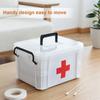Transparent First Aid Box Portable Medicines Storage Box Safety Emergency Kits