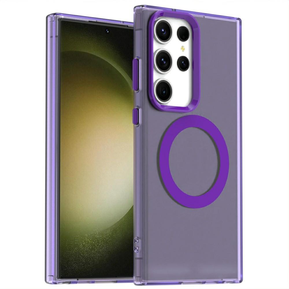 Candy Series For Samsung Galaxy S24 Ultra Case Compatible with MagSafe PC+TPU+PET Anti-Drop Phone Cover