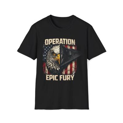 Operation Epic Fury Eagle USA T-Shirt | Unisex Softstyle Tee