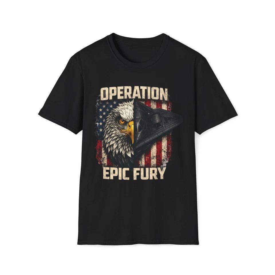 Футболка Operation Epic Fury Eagle США | Унисекс Softstyle XL